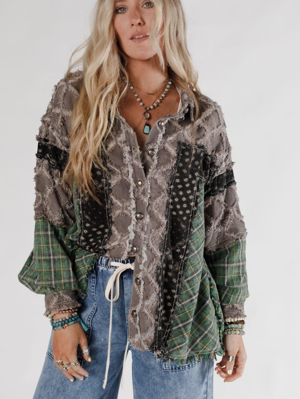 POL Winslow Textured Shacket - Size Medium